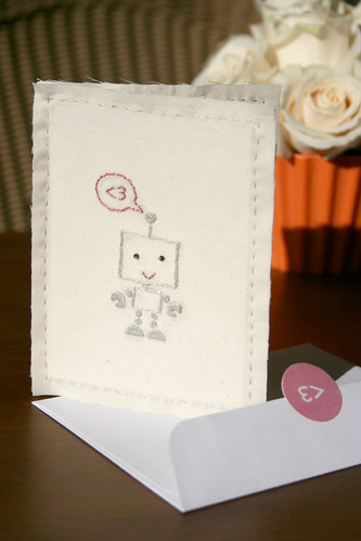 Robot Love Valentine Card (boy)