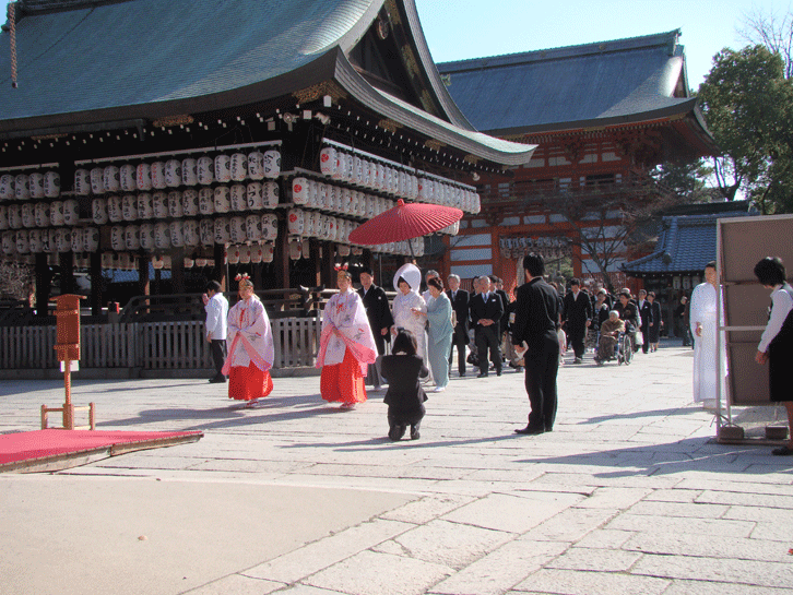 結婚式　八坂神社