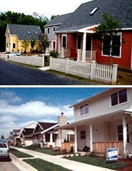 8 houses per acre (Massachusetts Smart Growth Toolkit)