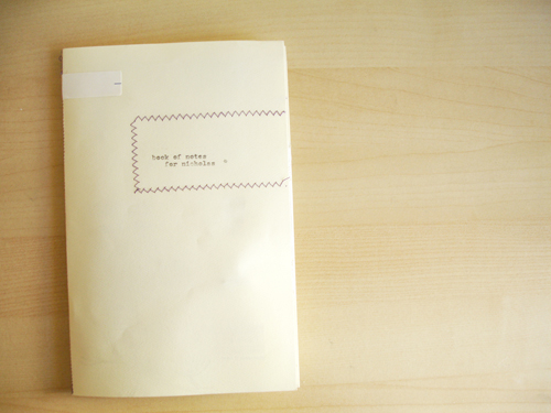 envelope book: one.