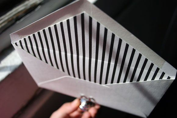 Prints in envelope liners - stripes! - by Smock