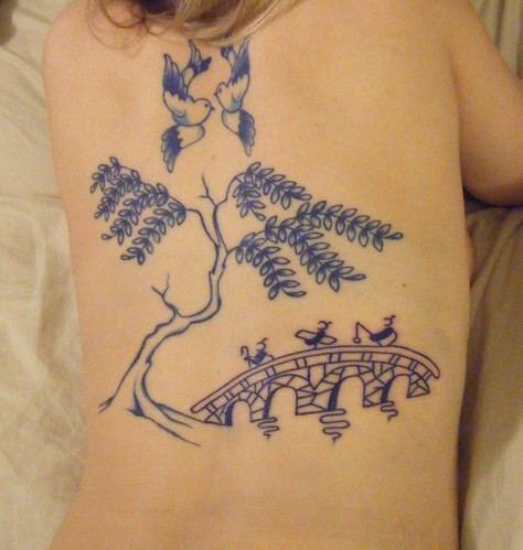  Willow wear china pattern tattoo 