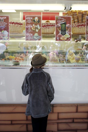 Kid at Ice Cream Store