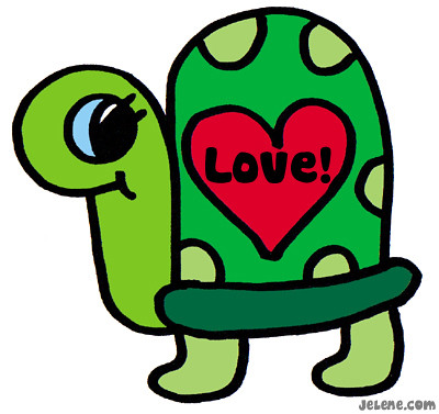 Tags cartoon drawing green heart illustration love red heart turtle