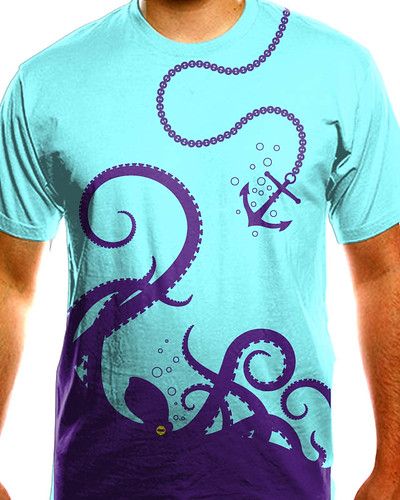 Octopus on yo shirt mockup