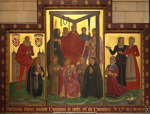 Martyrs of England & Wales under the Tyburn Tree. Courtesy Br Lawrence Lew, OP (Click image)