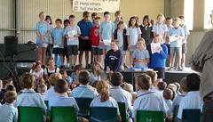 Schoolchildren singing