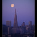Moonset, San Francisco