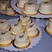 Monogram Cupcake Wedding Cake