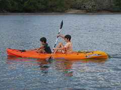 Boys on kayak