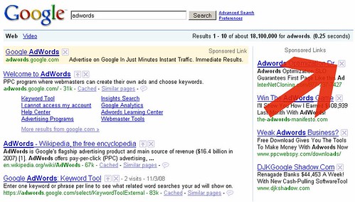 Google SearchWiki Adwords