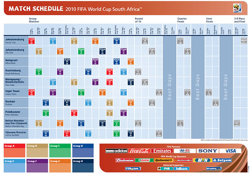 2010 World Cup ticket prices · 2010 World Cup match schedule