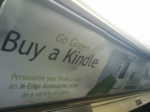 Amazon Markets Kindle As Green On NYC Subway
