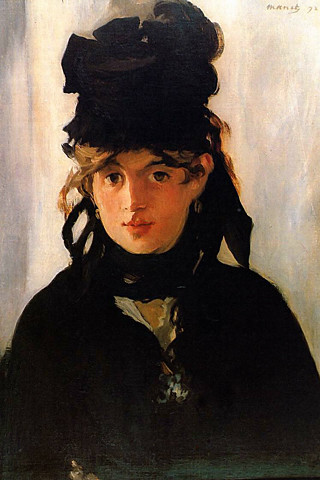 Portrait of Berthe Morisot, Edouard Manet