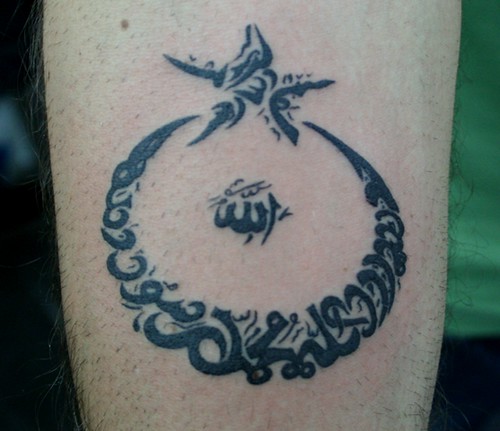 Ottoman Turkish moonstar tattoo