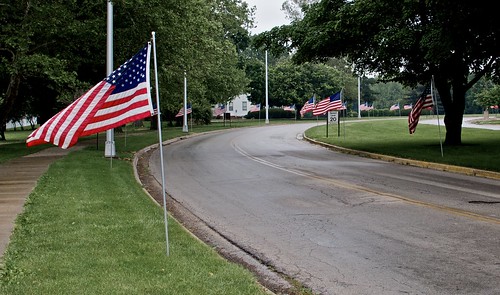 Entrance to the VA on Memorial Day