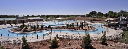 An overview of the new Aquatic Center at Leesburg's Ida Lee Park. The center features a six-hundred-foot "Lazy River."