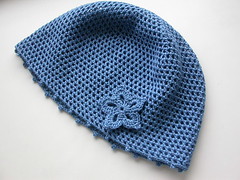 Шапочка Синий цветок - Blue flower hat