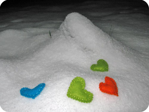 snowy hearts