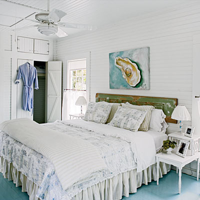 White cottage bedroom
