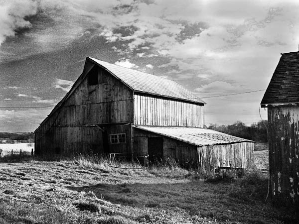 Rural Wisconsin, Barn in Black and White
