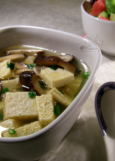 soup of frozen tofu