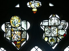 C16 Flemish stained glass, St Margaret of Antioch - Crick
