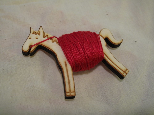 This is a pony I made to hold floss