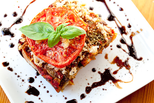 Rustic Bread and Eggplant Lasagna