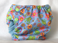 Medium Happy Frogs Fly Baby Designs Pocket Diaper