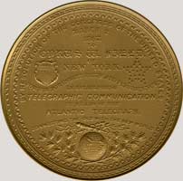 Cyrus Field medal reverse