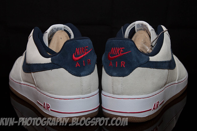 Nike Air Force 1 ID Sand/Navy/Red