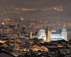 A View of Trento in a Wintry Night