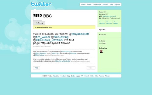 BBC take control of Twitter account