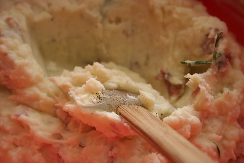 Mashed with rosemary from the garden
