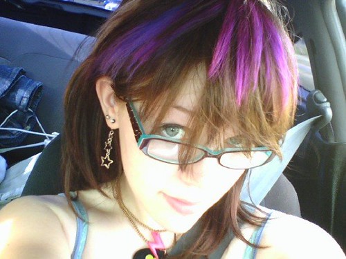 Creative Hair Color Effects. NOTE: The hair dye used is