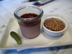 abattoir chophouse - potted chicken livers with foie gras