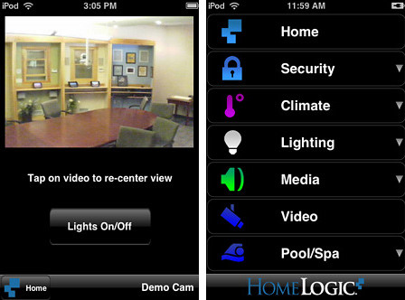 HomeLogic Mobile Control App