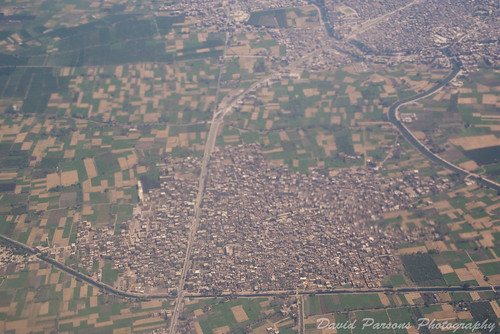 Flying home, looking down on Cairo