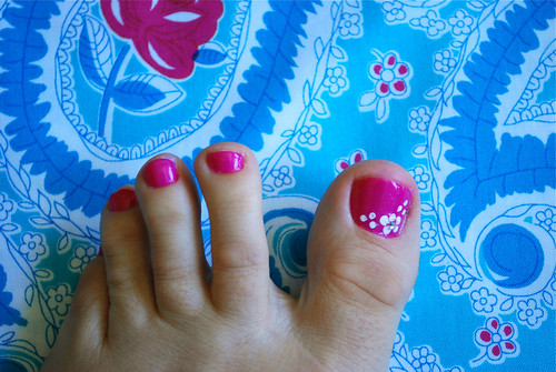 Your pedicure should always match your fabric