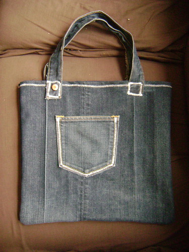 Recycled jeans bag