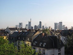 Blick auf Frankfurt von der Dachterrrasse Explora