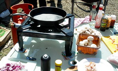 cooking at summer camp