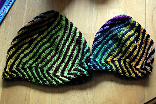 adult and kid size vortex hats