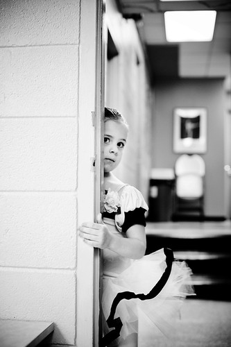 before her first performance, ever.