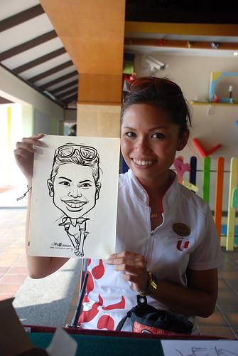 Caricature live sketching for Costa Sands Resort Pasir Ris Day 1 - 1