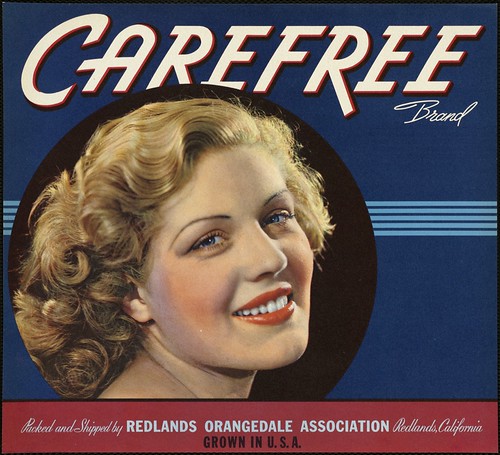 Carefree Brand: Packed and shipped by Redlands Orangedale Association, Redlands, California, grown in U. S. A. by Boston Public Library