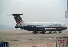 British Airways BAC 111-510ED G-AVMS GRO 18/02/1990