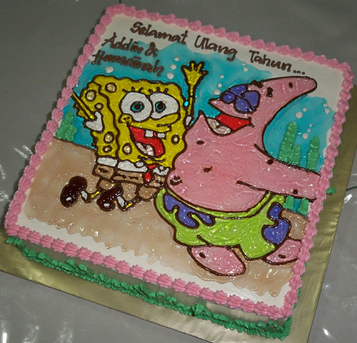 pictures of spongebob and patrick. SpongeBob amp; Patrick Cake