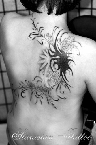  Starasian Tattoo Art - Cover karine flower rose 2 